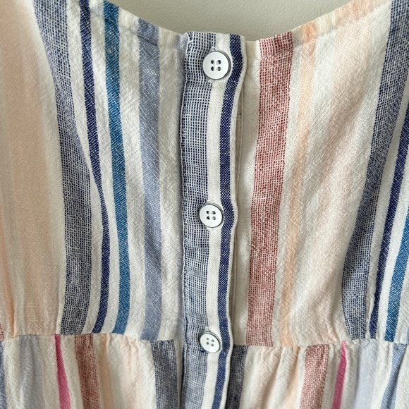 Spendid Arco Iris Striped Linen Blend Maxi Dress - Picture 7 of 16